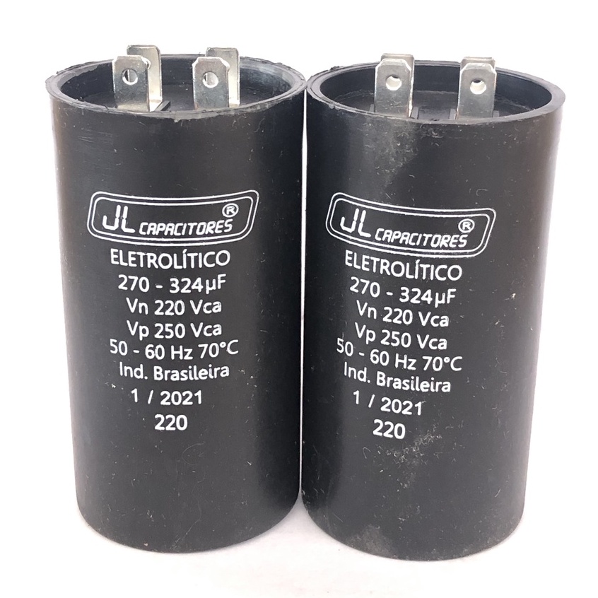 Kit Capacitores Motor 5cv ate 10cv (2-270-324ufx220 +1-40ufx400)