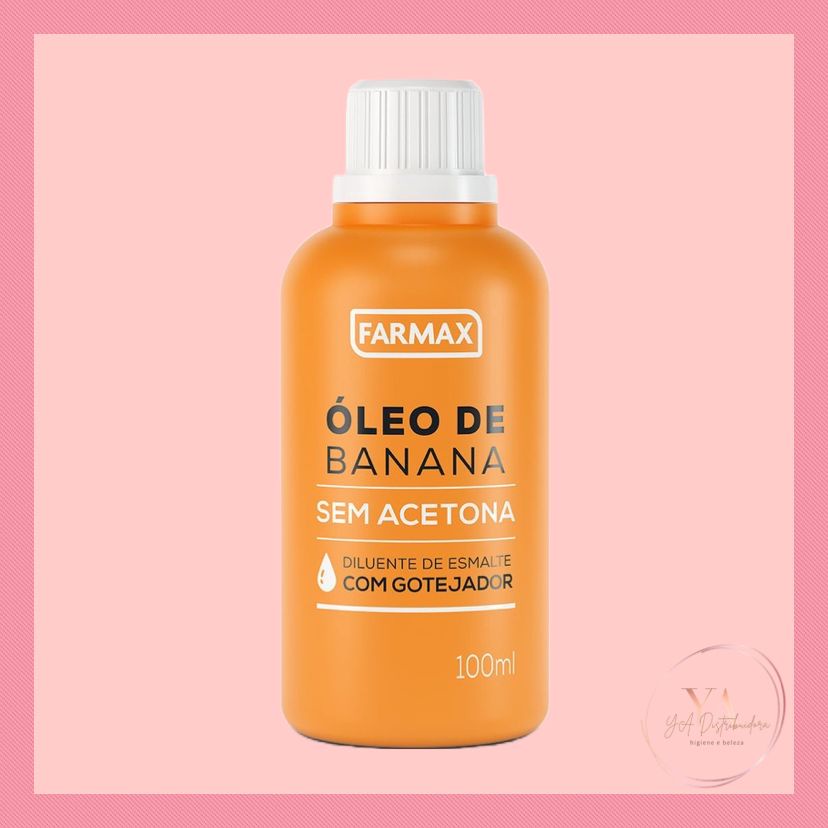 Óleo de Banana Diluente de Esmalte Farmax 100ml em Oferta na Shopee