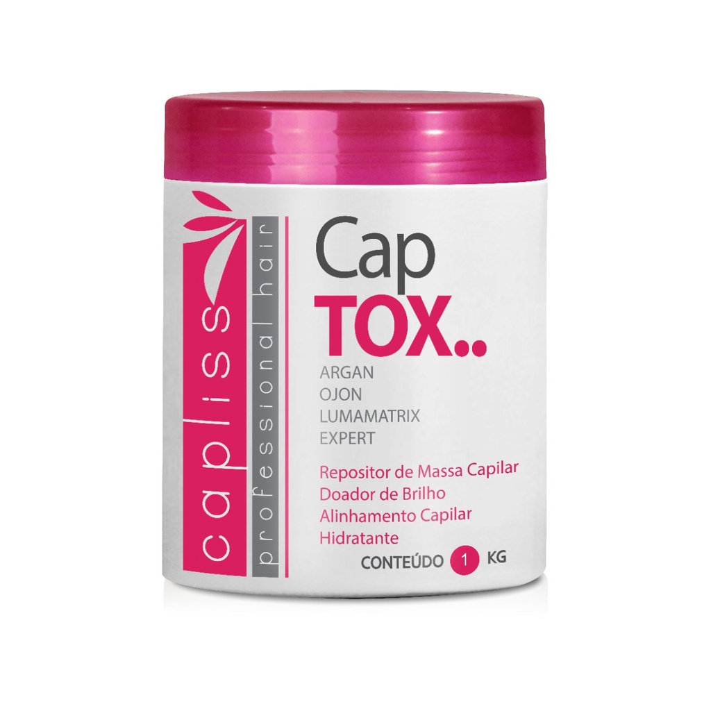 Botox Capilar Orgânico sem Formol Mascara Super Hidratante Brilho e Maciez Capliss 1kg Envio Hoje