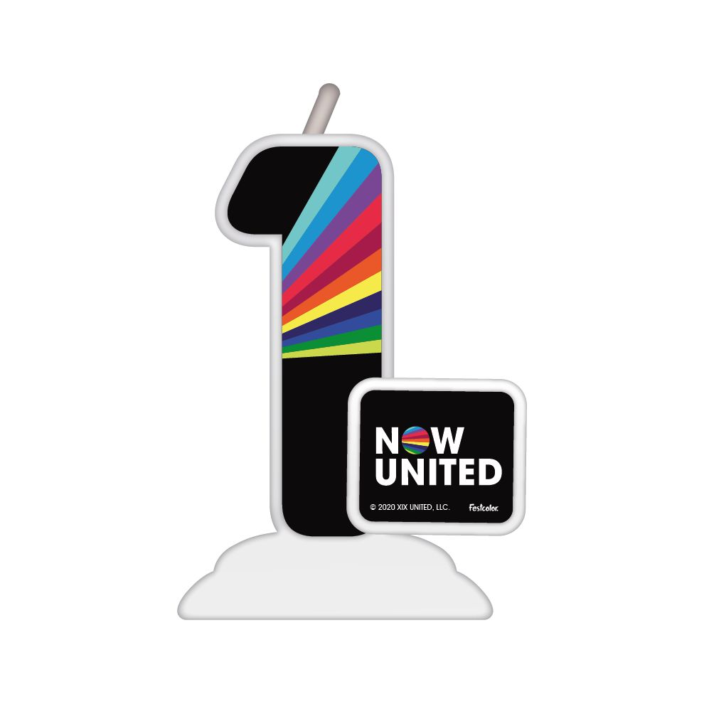Vela Temática Festa Now United N°1 - 01 Unidade - Festcolor - Rizzo Festas em Oferta na Shopee