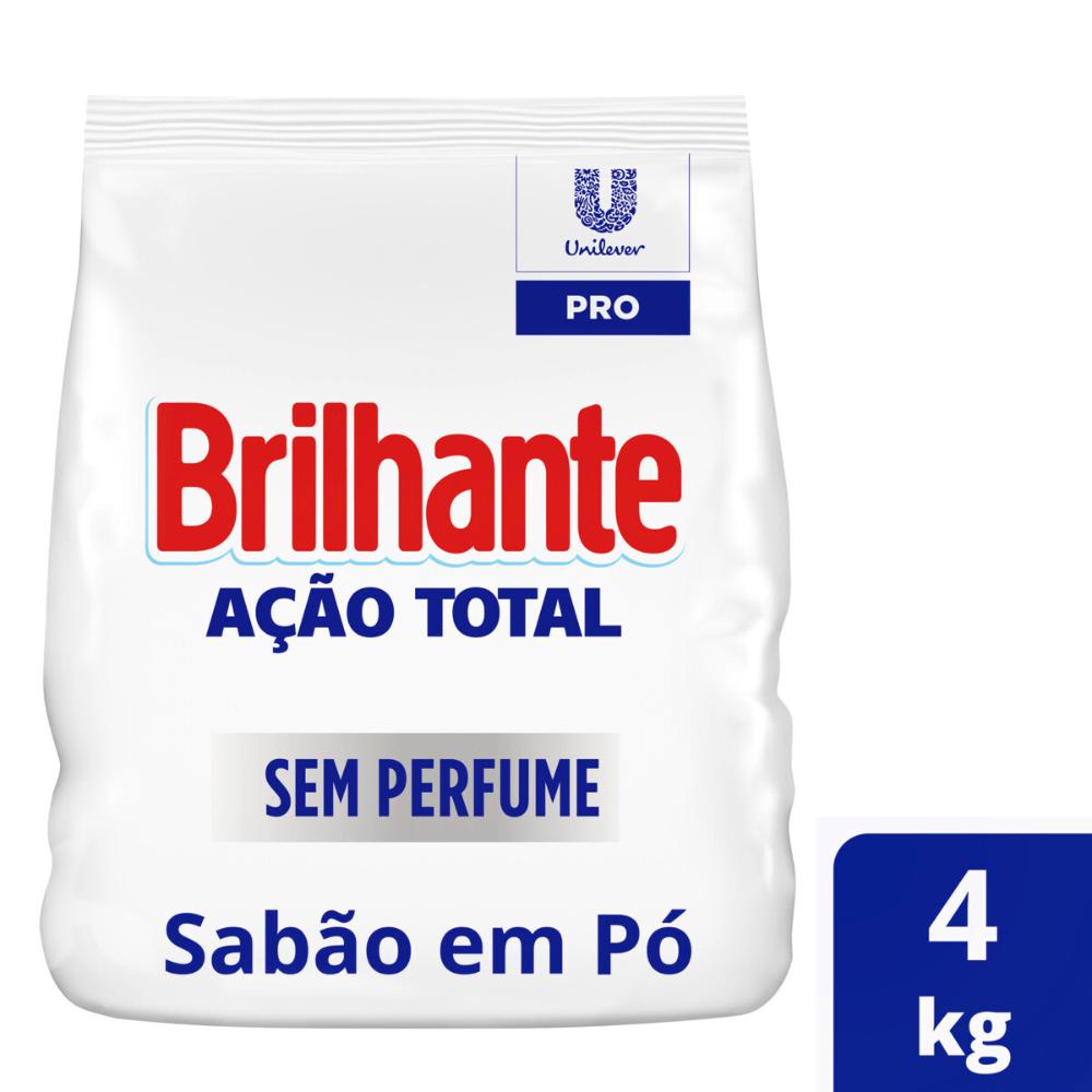 Lava Roupas em pó Brilhante sem Perfume Ação Total 4 kg em Oferta na Shopee