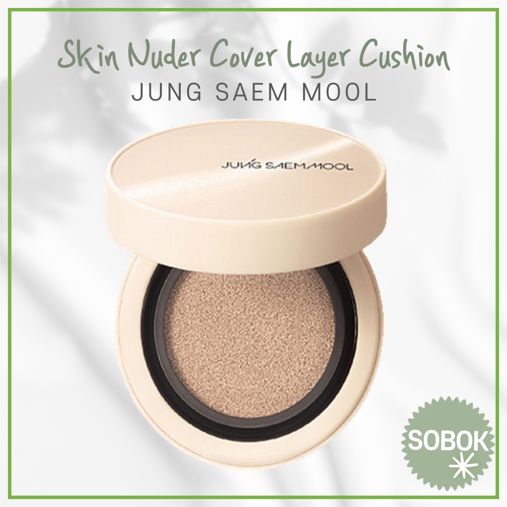 [JUNG SAEM MOOL] Skin Nuder Cover Layer Cushion SPF 50+ PA+++ Almofada De Camada /Comprida/Base Para Uso Longo JUNGSAEMMOOL