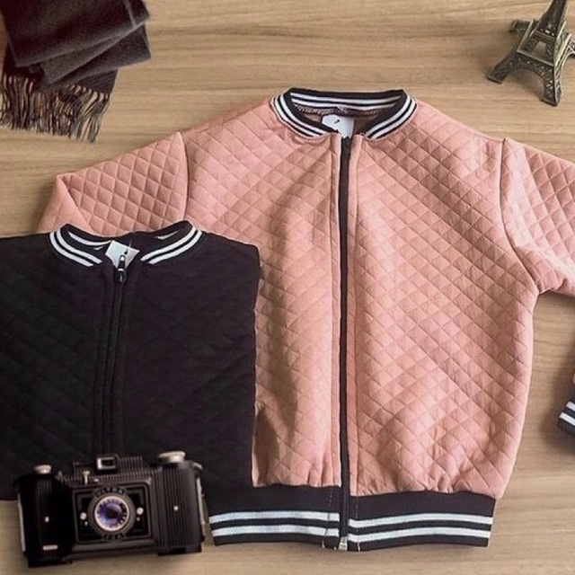 JAQUETA METALASSE Infantil Abrigo bomber UNISSEX meninas e meninos kids blogueira mini jaquetinha