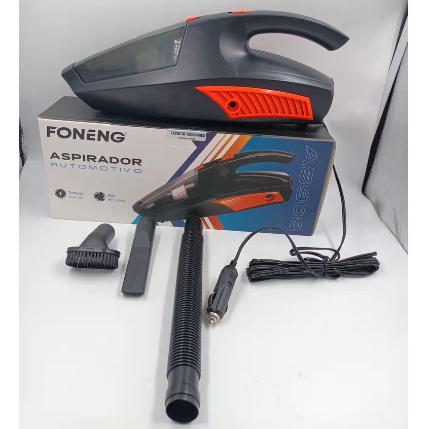 Aspirador 120W de Pó e liquido Automotivo 12v - Filtro Lavável Multilaser - Aspirador Veicular 12V FN-AS908