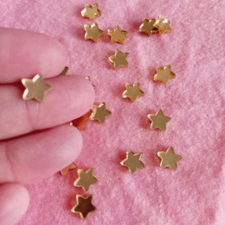 40 Mini apliques acrílico espelhado estrela - aprox. 0,90cm