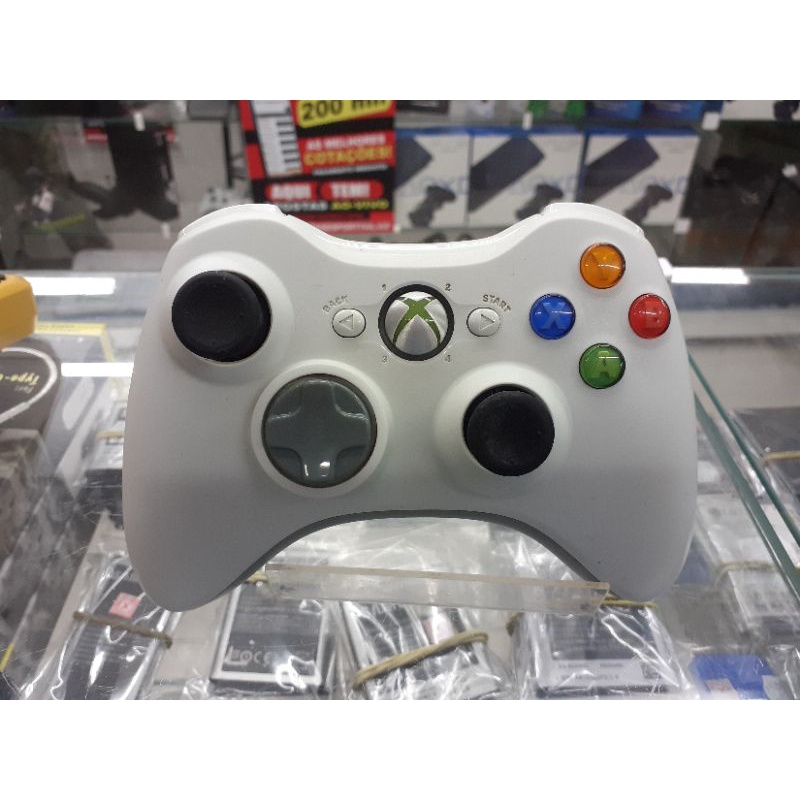 Controle XBOX 360 Branco Original Semi Novo | Shopee Brasil