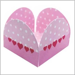 50 forminhas 4 pétalas BEBÊ 2 ROSA para doces, bombom de chocolate brigadeiros festas temáticas e festas de aniversários