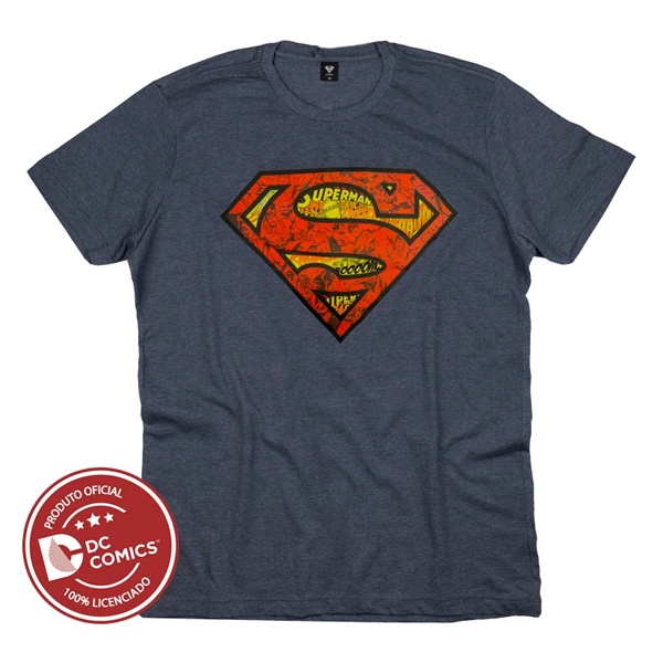 Camiseta Superman Super Homem oficial licenciada