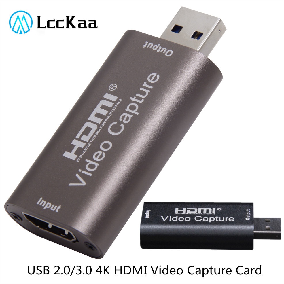 4K Placa De Captura De Vídeo USB 3.0 USB2.0 HDMI Compatível Grabber Gravador Para PS4 Jogo DVD Camcorder Gravação