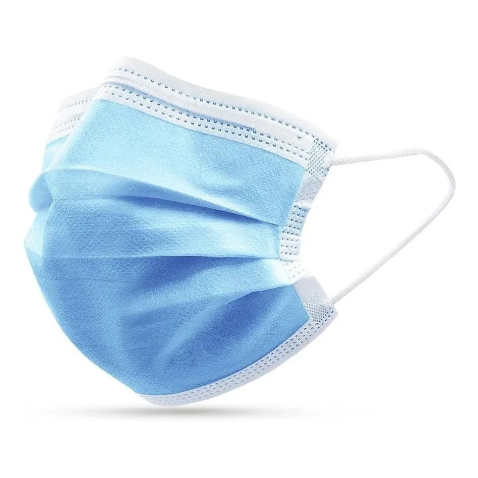 Caixa C/50 Máscara Descartável Tripla Camada Proteção