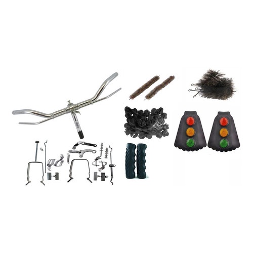 Kit Bike Antiga Monark Monareta Guidom Varão Acessórios.