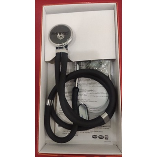 Estetoscópio Bic P.A.Med Preto Rappaport Original com Película e Olivas de Reserva