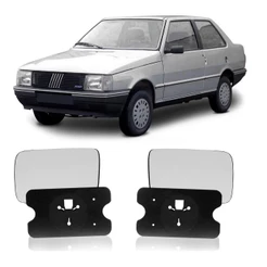 Lente C/ Base Retrovisor Pequeno Uno Premio 85 86 87 88