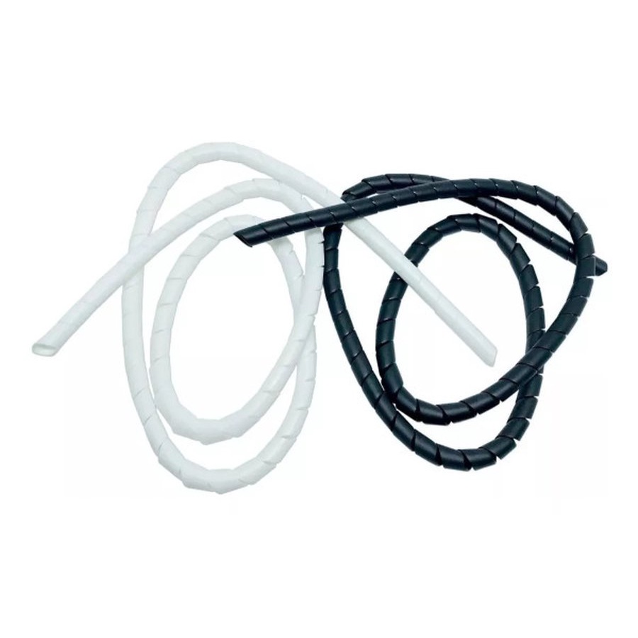 Organizador De Fios Cabos Espiral 12,7mm (1/2") Informática 5 metros organiza fios e cabos computador tv mesa escritório