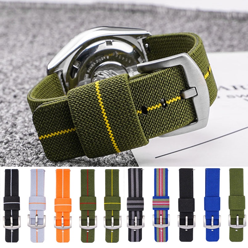 Pulseira De Nylon Nato 18mm 20mm 22mm 24mm Quick Release Univesal Banda em Oferta na Shopee