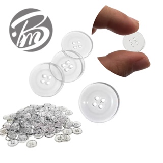 Botão transparente para camisas 12und 12/17mm - Envio imediato em Oferta na Shopee