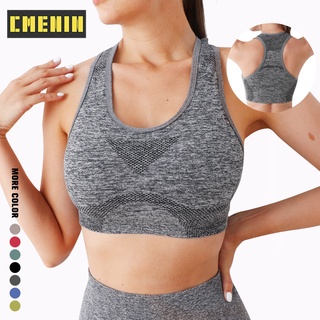 [CMENIN] Ladies Colete De Yoga Esportivo Apertado Absorvedor De Suor De Nylon Resistente Ao Choque Alto B0264
