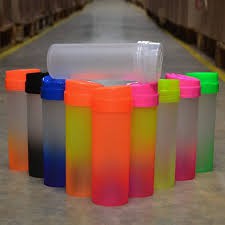 Kit 20 Lindas Garrafas Água Squeezes Degradê Com Tampa Ecológica Acqua Bio - Lisas Sem Personalização Para Festas, Lembrancinhas, Baladas, Eventos, Casamentos, Aniversários, Churrasco Promoção