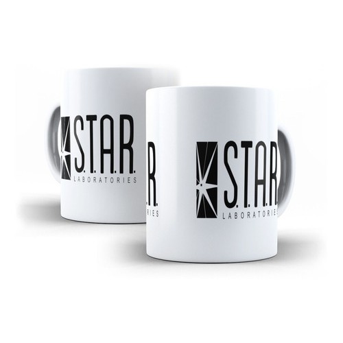 Caneca De Porcelana Star Labs Flash Série - Mega Oferta!!!