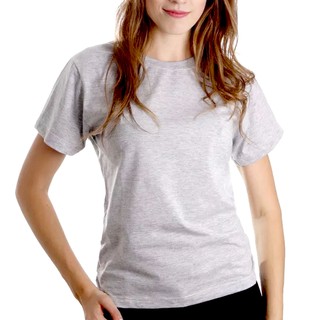 Camiseta Feminina Baby Look 100% Algodão Camisa Fio Penteado 30,1 Lisa Atacado Blusa Uniforme