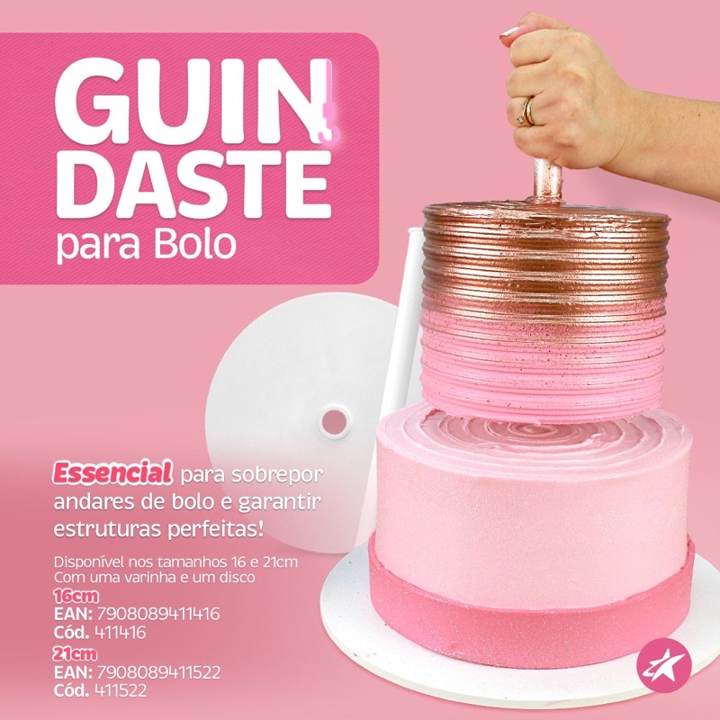 Guindaste para bolo bluestar lançamento - Sobreposição de bolo de andar fácil 11cm, 16 cm e 21 cm// em Oferta na Shopee