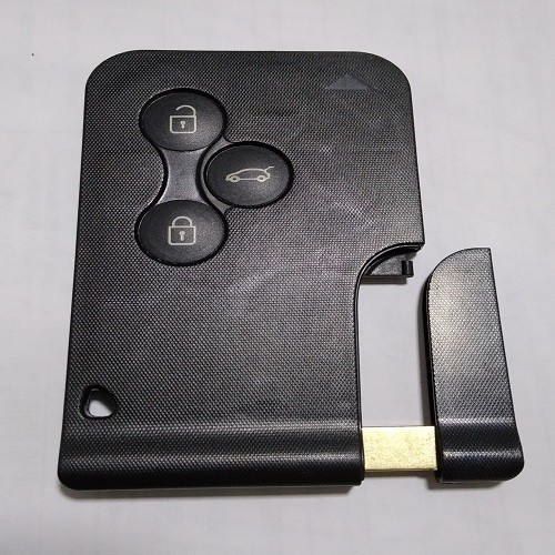 Capa Para Chave Megane 03 Botão Com Pequena Chave Lamina Virgem.