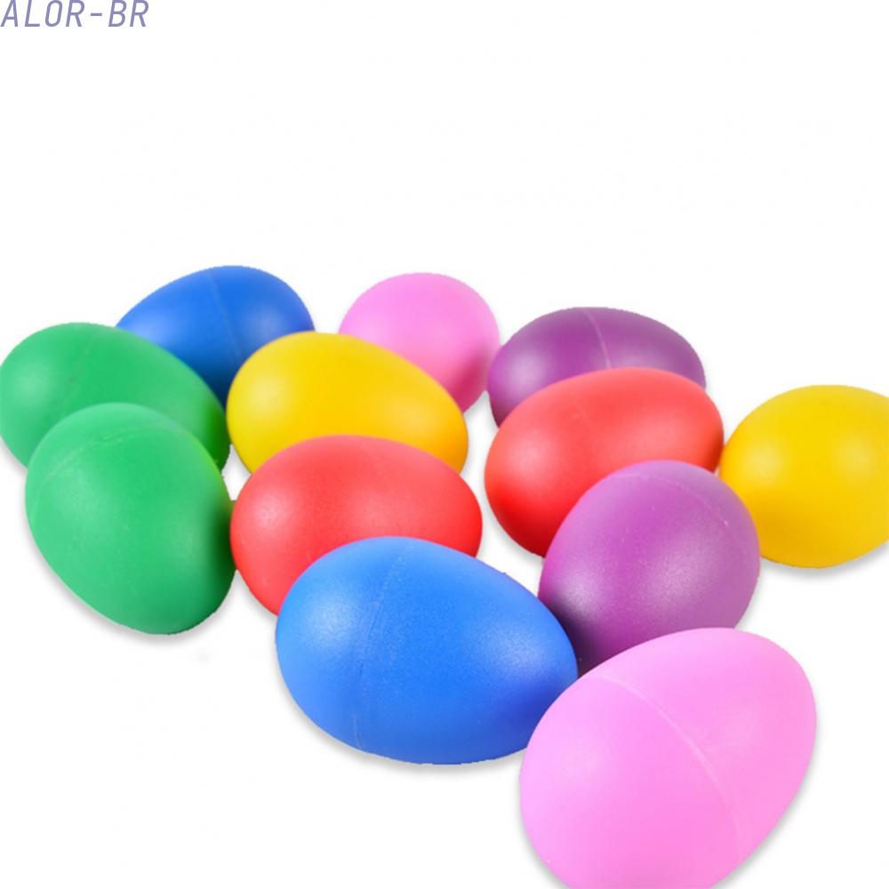 ALOR- ~12Pcs Maracas Shakers Sound Egg Percussion Colorful Musical Instrument Toys Brand New【Allforyo】