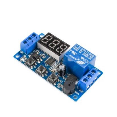 Placa De Módulo De Relé De Atraso De Tempo Com Display LED Digital DC 12V Interruptor De Temporizador De Controle Ciclo
