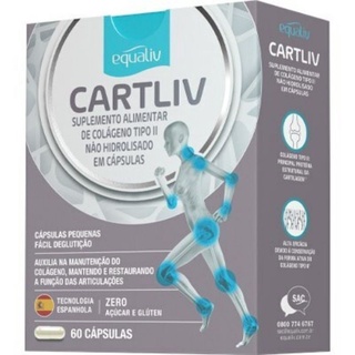 Cartliv Colágeno Tipo 2 Equaliv 60caps Dores E Articulação