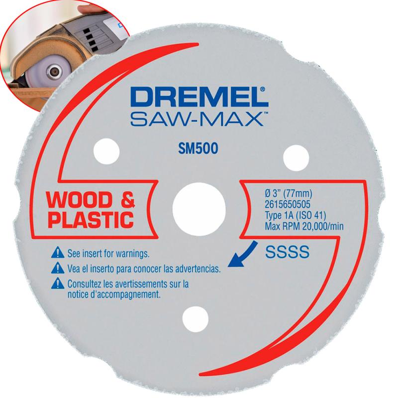 Disco de Corte para Madeira e Plástico para Dremel SAW MAX DSM500 DREMEL - Home & Living