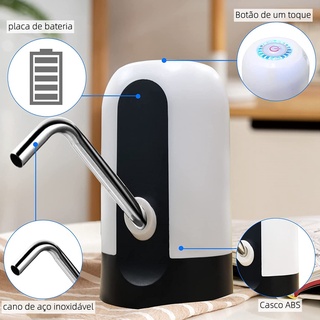 Bomba Elétrica Universal Com Carregamento USB Portátil E Compacto