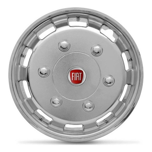 Calota De Roda Aro 16 Vans Cromado Ducato Logo Fiat