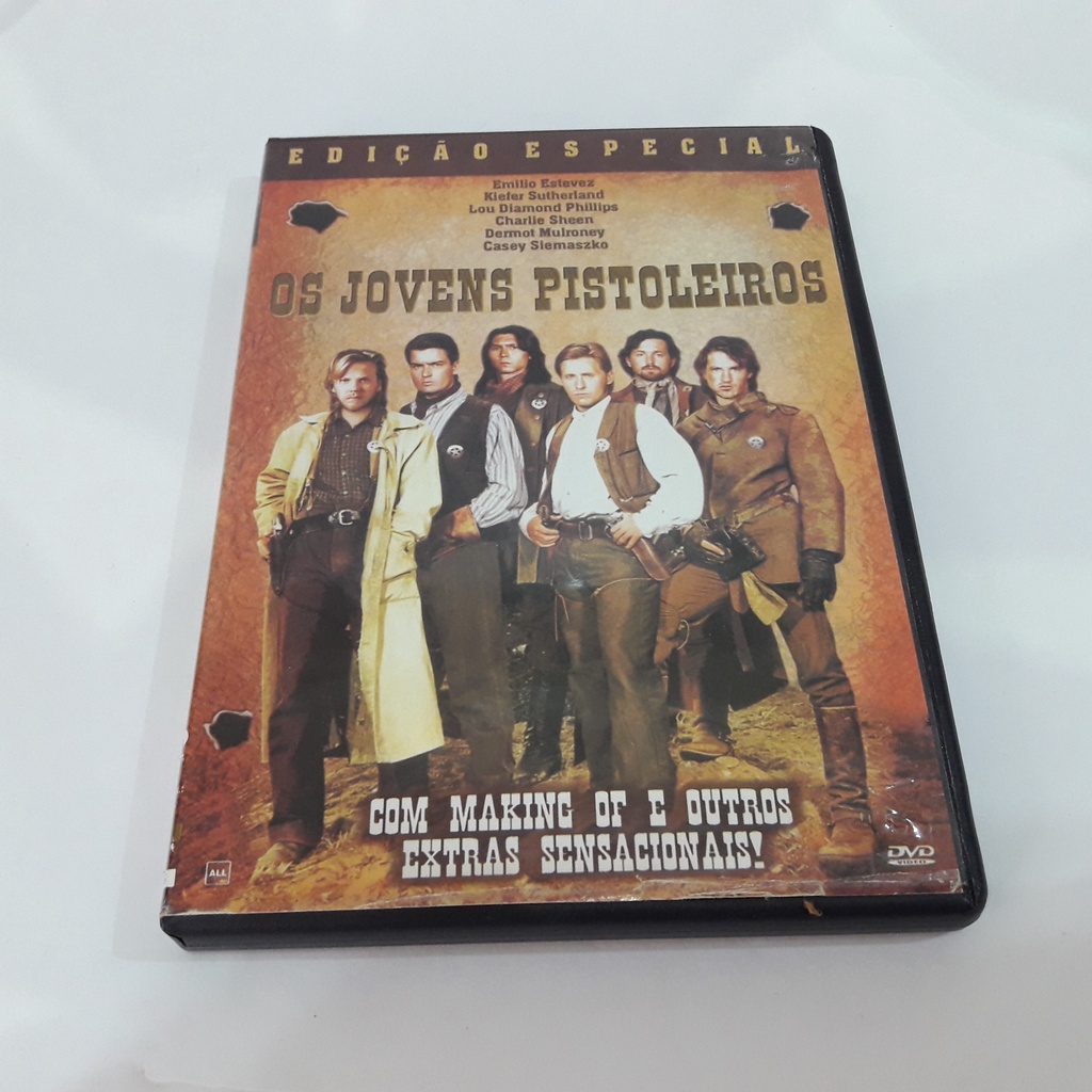 Dvd do Filme Os Jovens Pistoleiros Western Faroeste Velho Oeste De Billy The Kid Legendado em Português Usado de Locadora