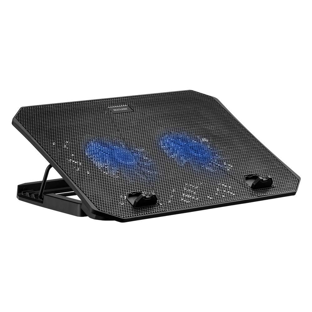 Cooler para Notebook Duplo Fan com LED Azul Multilaser - AC362 Cooler para Notebook Duplo Fan com LED Azul Multilaser - AC362