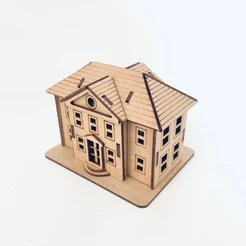 Mini Casa Casinha 12x10 Vila Natalina Natal Decoração Mdf