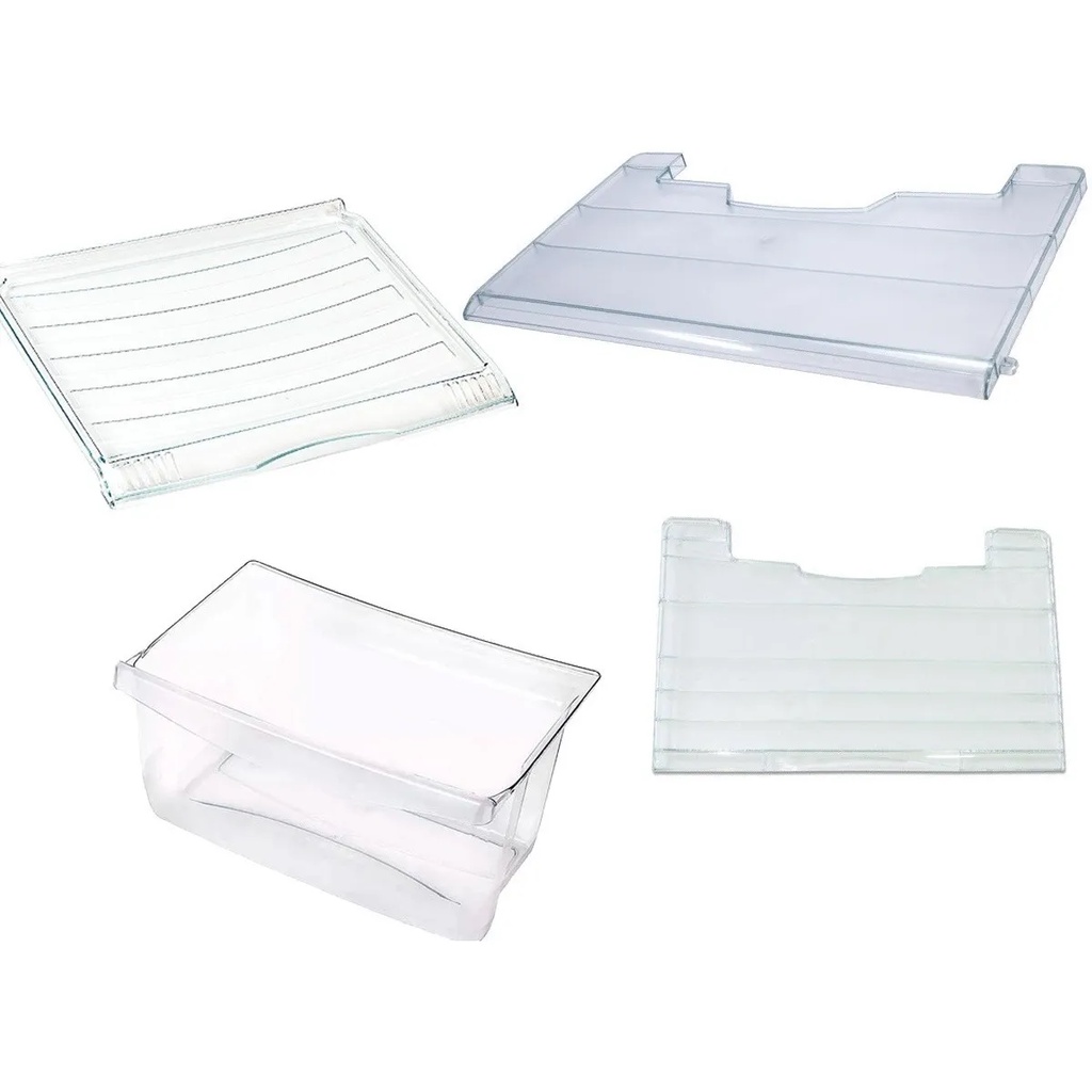 Kit 4 Peças Acrílico Geladeira Consul Crb36 Crb39 Original K00079