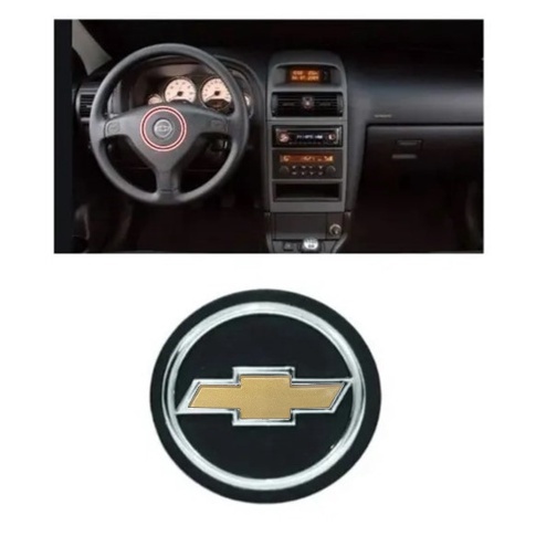 Emblema Volante Buzina Com  Dourado Corsa/ Zafira/ Astra/  Antigo