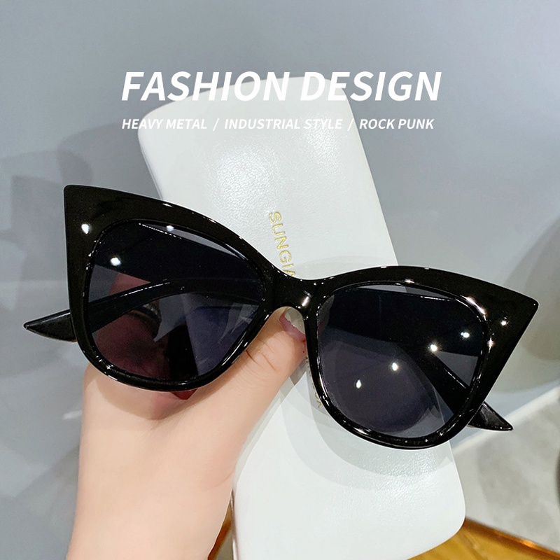 Óculos De Sol Feminino De Plástico Olho De Gato Clássico UV400 Design Da Marca Retro Fashion
