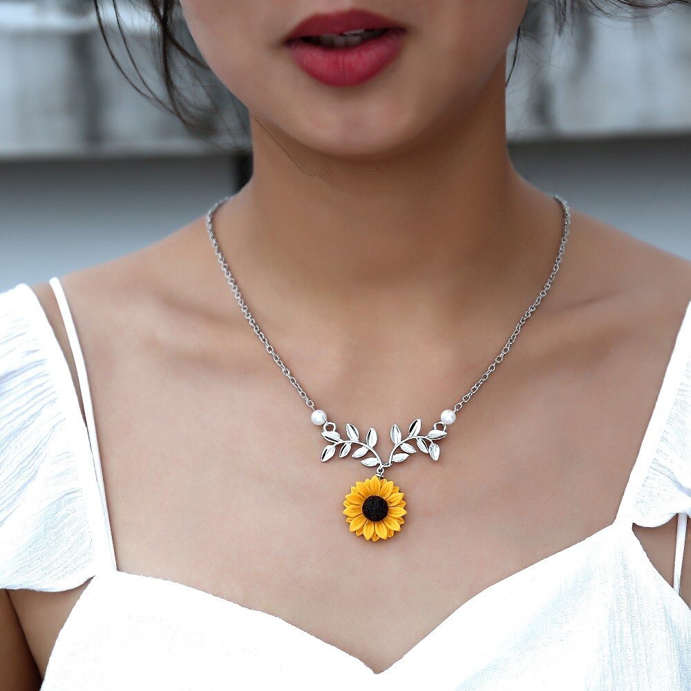 Colar de Girassol - Sunflower | Shopee Brasil