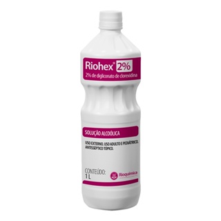 Antisséptico Riohex 2% Solução Alcóolica 1l em Oferta na Shopee