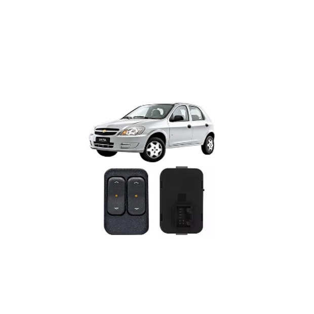 Botão Interruptor Vidro Eletrico Duplo Celta Corsa Prisma Astra - GM0102 em Oferta na Shopee