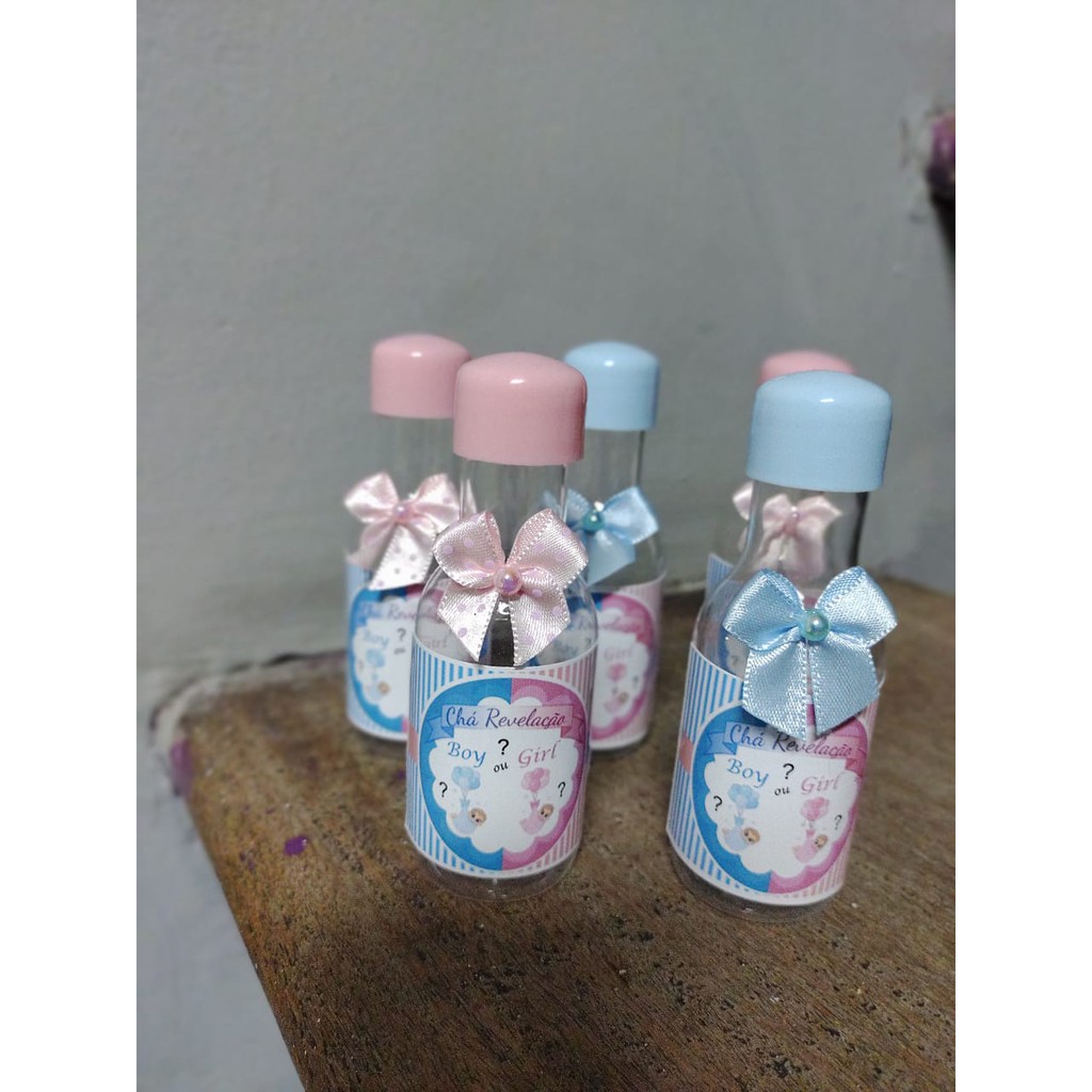 Lembrancinha Cha Revelacao Garrafinhas 10 Unidades Shopee Brasil