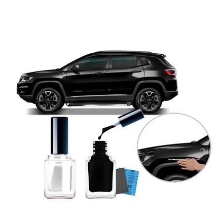 Tinta Tira Risco  Automóvel  -  Preto Shadow  -   Jeep Compass 2017/18/19/20