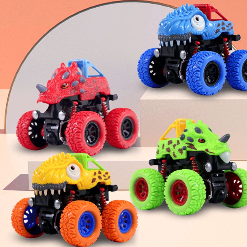 Crianças brinquedo carro menino inércia quatro drives off-road carro bebê impulso pequeno carro brinquedos atacado Caixa 1 presente