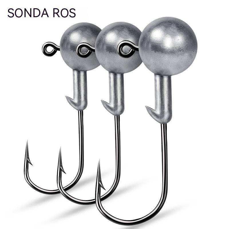 Gancho De Chumbo Afiada Cor Natural Isca Soft 1-20g Inseto Macio JIG Baixo Acessórios