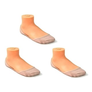 Kit 3 Pares De Meia Onfit Mini - Cor Nude (34/35/36)