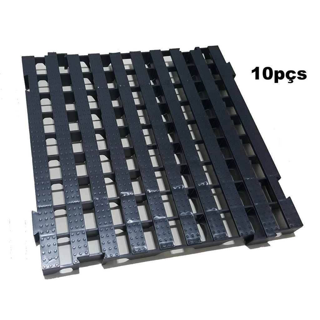 10pçs Palete Estrado Plástico / Pallet Plástico 50x50 X 4,5cm