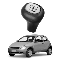 Manopla Bola Câmbio Ford Ka 1996 1998 1999 2000 Lente Prata PROMOÇÃO SHOPEE