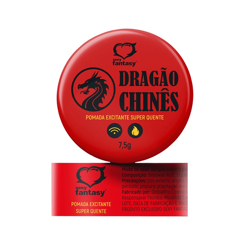 Pomada Excitante Unissex com Sensação de Aquecimento - Sexy Fantasy Dragão Chinês - 7,5 g em Oferta na Shopee