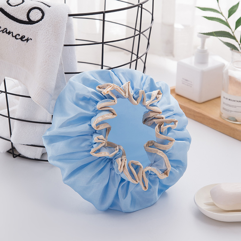 double layer shower cap